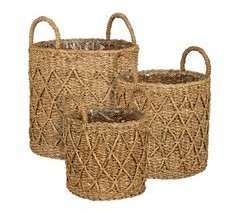 Cesta VERATO seagrass marrón marca CONFORAMA