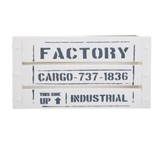 Cesto rectangular de metal impreso