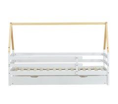 Cama nido cabaña de madera de pino