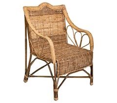 Sillón de bambú y ratán