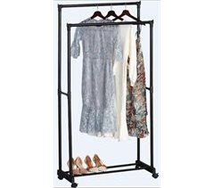 DUPI Burro ropa doble EASY con ruedas y estante