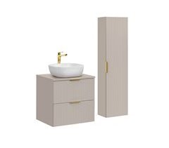 Conjunto mueble lavabo individual y columna Adriel