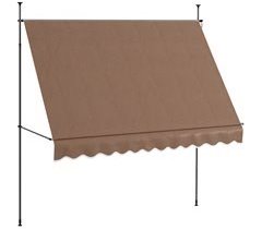 Toldo Manual Retráctil Poliéster, Aluminio Outsunny