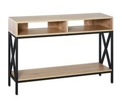 Mesa de Consola Melamina de Madera, Metal HOMCOM