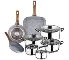 Batería de cocina 8 piezas y sartenes