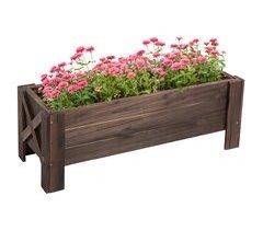 Huerto Urbano Rectangular Madera de Abeto Outsunny