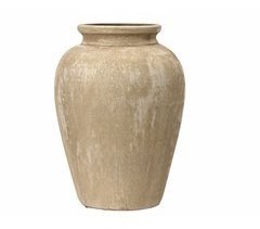 Jarrón terracota VIELHA cerámica dorada