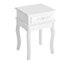 Mesita de Noche MDF y Madera Natural HOMCOM 40