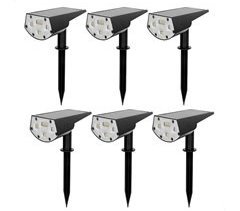 Aktive Set 6 balizas solares LED 5-10 lúmenes diseño 2 en 1