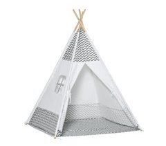 Tienda de Campaña Infantil Madera de Pino, Poliéster, Algodón