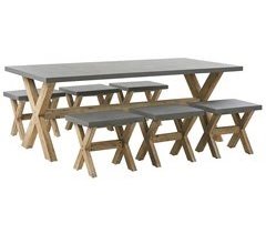 Beliani Conjunto de comedor OLBIA