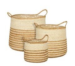 Cesta MILA seagrass natural marca CONFORAMA