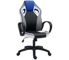 Silla de Juegos PU, Poliéster HOMCOM, oficina - sillas de oficina