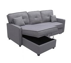 Sofá Cama con Cama Inferior Extraíble Tapizado Resistente Dax