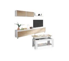 Pack mueble de tv-salón con mesa de centro Arlet Plus 200
