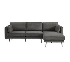 Chaise longue 4 plazas COSMO derecha gris