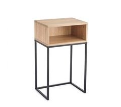 Mini mesa HYDRA madera y metal 40x30x68cm
