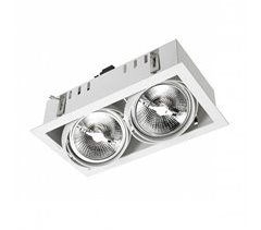 LedsC4 Downlight Multidir Double LED 324Mm Trim 100W IP23 97