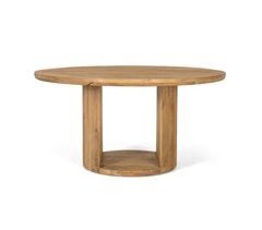 Mesa fabricada en madera de mango con tapa redonda diámetro