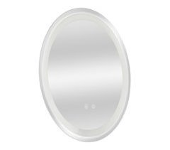 Espejo de pared con LED Maratea para baño antivaho redondo 80x3
