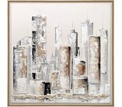 Pintura original CHICAGO 93cm relieve marca MARCOMUEBLE 