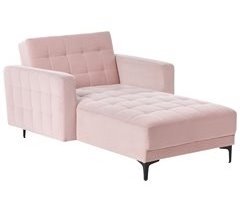 Beliani Chaise longue Terciopelo ABERDEEN