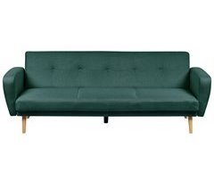 Beliani Sofá de 3 plazas Poliéster FLORLI