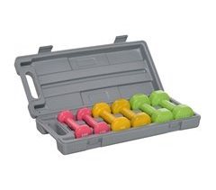 Juego de Mancuernas Acero, PU HOMCOM, deportes y ocio - pesas