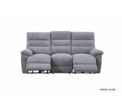 Sofá 3 plazas 2 asientos relax eléctricos ALI color gris claro