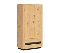 Armario 2 puertas 2 cajones con LED Glenn