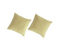 2 Fundas de almohada lisas lino/algodón orgánico