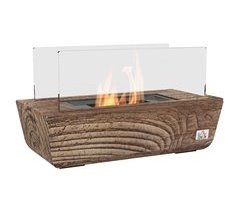 Chimenea de Etanol Acero Inoxidable, Vidrio HOMCOM