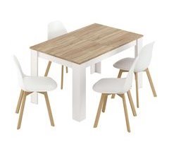 Mesa y 4 sillas estilo Nórdico