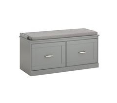 SoBuy Banco Zapatero con 2 Estantes y 2 Puertas FSR131-HG