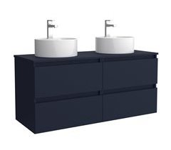 Mueble de baño Bequia + Encimera + Lavabo doble posar 140