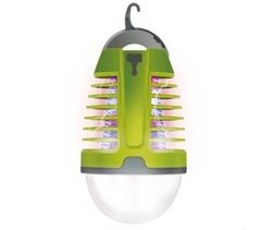 Lámpara mata mosquitos UV c/luz LED nocturna Aktive