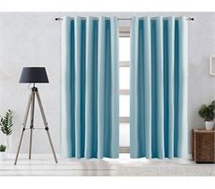 Vipalia Cortina Oscurante Lisa con Ojales Confeccionada. Modelo Rustica