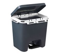 Cubo de BASURA con pedal de 45 litros marca DENOX