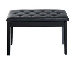 Taburete de Piano Madera de Caucho, PU HOMCOM