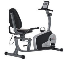 Bicicleta Estática Acero, ABS HOMCOM, deportes y ocio - fitness