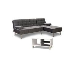 Sofa Cama Chaise Longue XS + Mesita de Centro DN