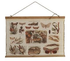 Mariposas decorativas en tela de lona