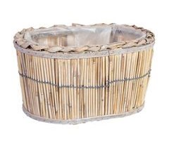 Cesto ovalado de bambú