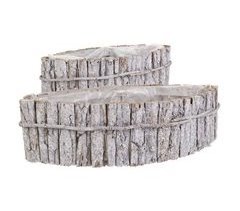 Set 2 centros de mesa de madera