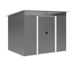 Caseta de Jardín Acero Galvanizado Outsunny