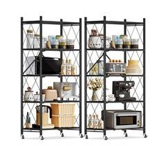 2 estantes plegables de 4-5 niveles