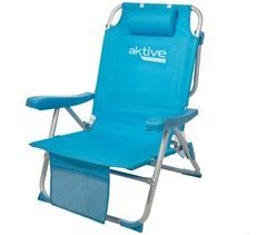 Silla mochila plegable aluminio Aktive Beach 5 posiciones