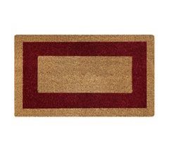 Acomoda Textil - Felpudo de Coco Natural Ecológico con Cenefa. 33x60