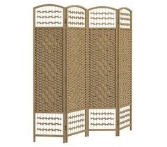 Biombo Bambú, Papel HOMCOM, hogar - decoración