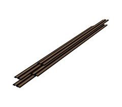 Set de 4x paneles de pared 3D Blaricum